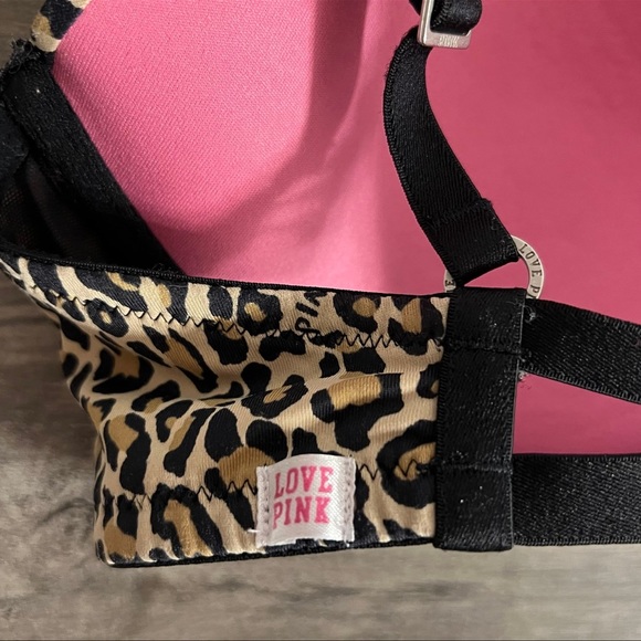 Victoria’s Secret PINK Animal Print TShirt Sweetheart Bra 34D - Picture 9 of 9